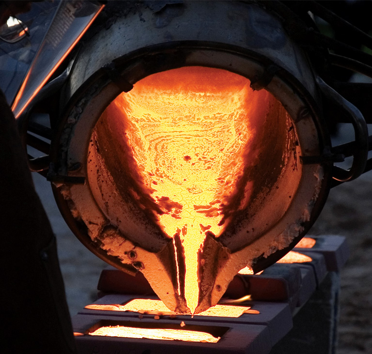 Cobalt chromium alloy billets are precision cast to form implant shape. Cobalt chromium alloy billets are precision cast to form implant shape.