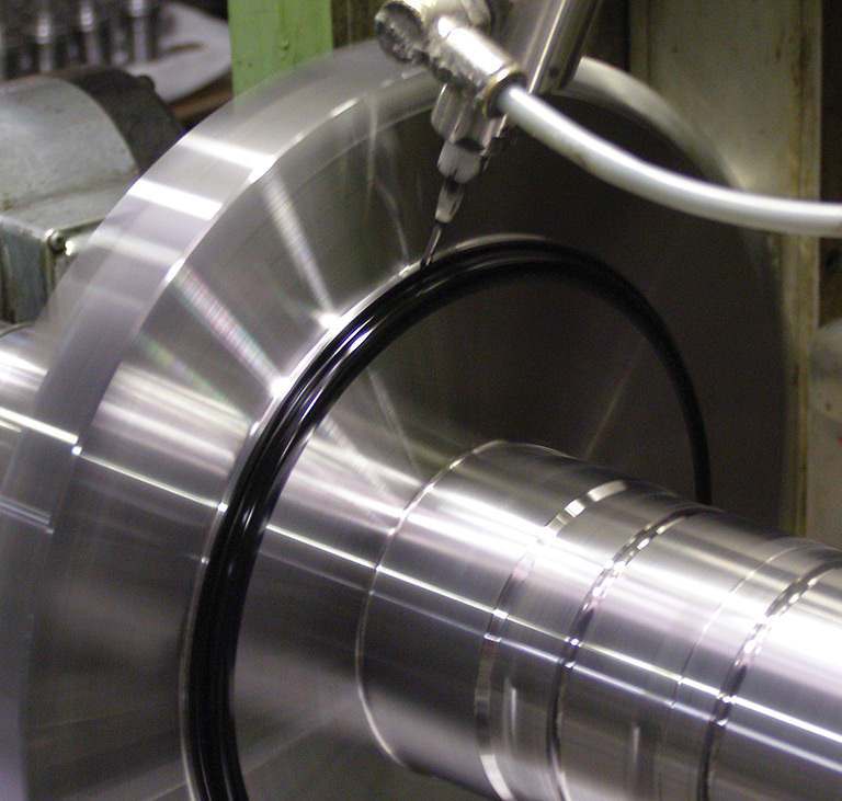 Shafts requiring an EBW operation after heat treatment are first selectively chemically coated to prevent carbon penetration; this will ensure a clean electron beam weld at a later stage.