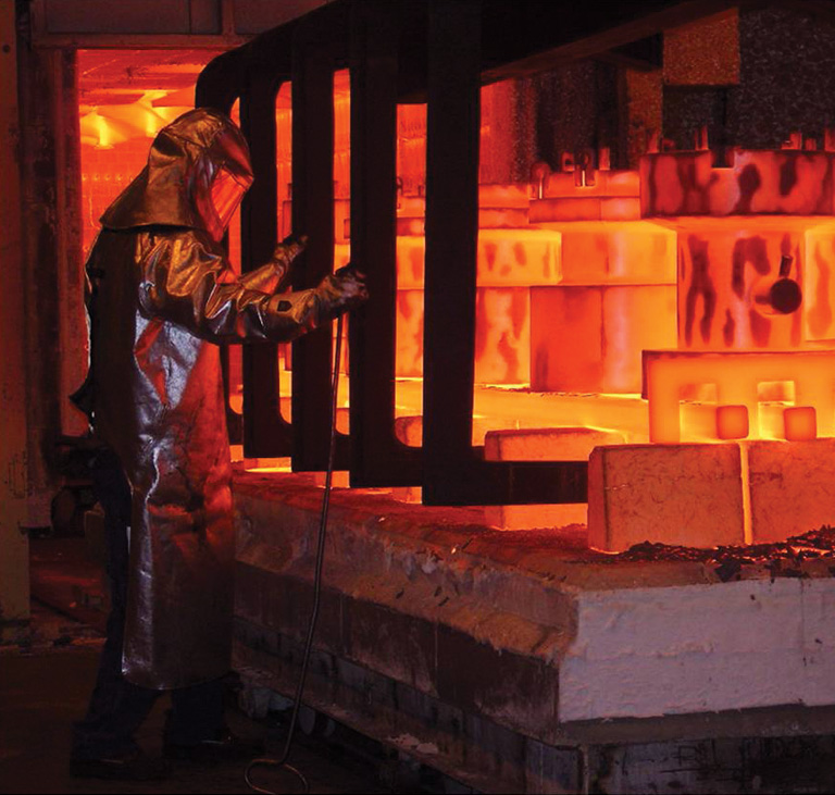 After HIP the NNS component is solution heat treated and water quenched to achieve optimum material properties which are isotropic in nature. After HIP the NNS component is solution heat treated and water quenched to achieve optimum material properties which are isotropic in nature.