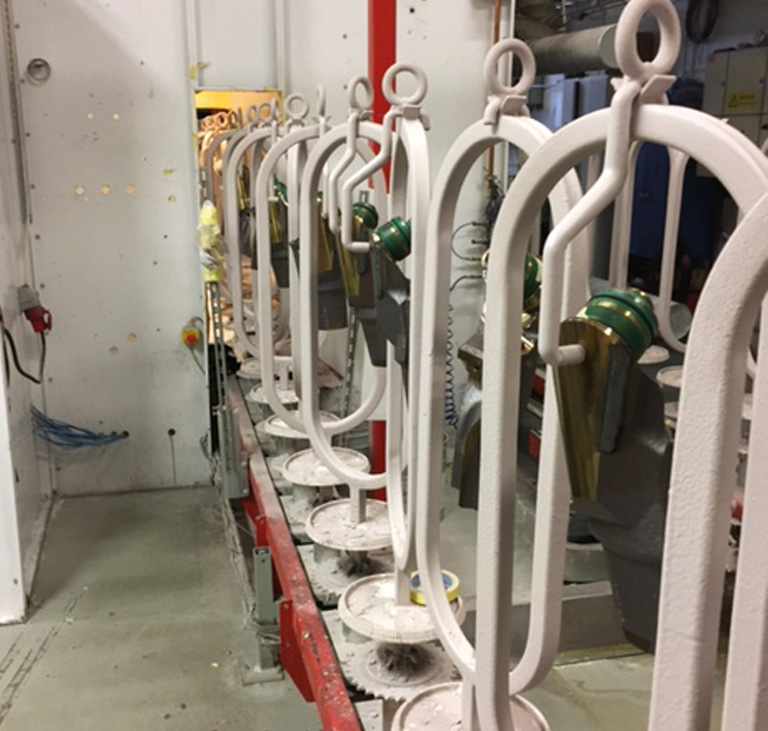 The parts undergo painting operation to prevent hardening the sections which require better ductility. The parts undergo painting operation to prevent hardening the sections which require better ductility.