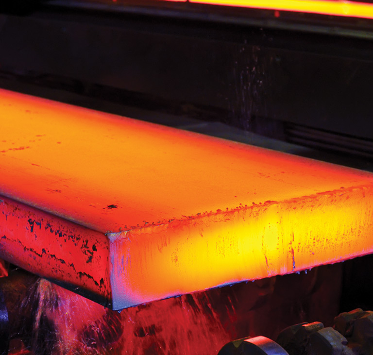 The component begins life as steel bar from which a forging is made.