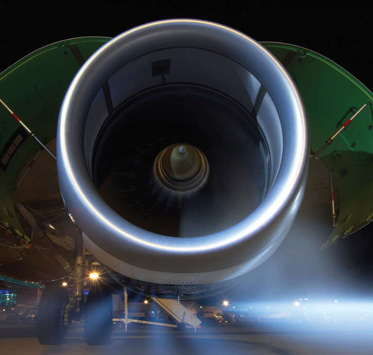 End application – aircraft, or land-based gas turbine, engine.