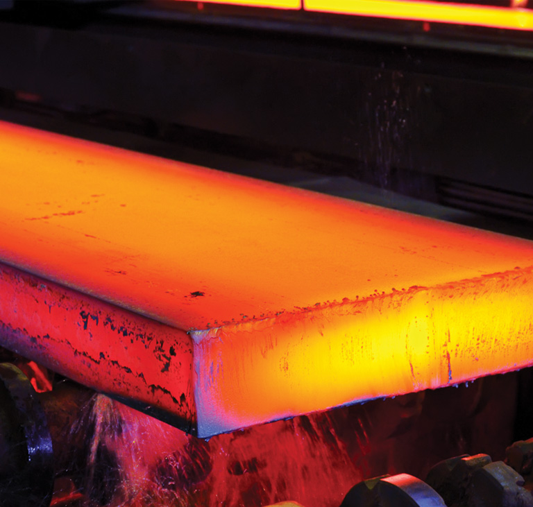 The component begins life as steel bar from which a forging is made.