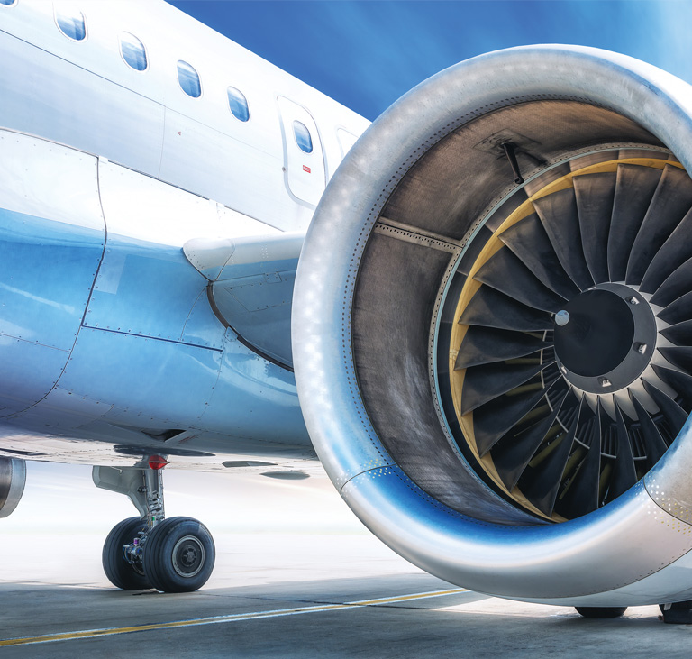 End application – aircraft, or land-based gas turbine, engine.