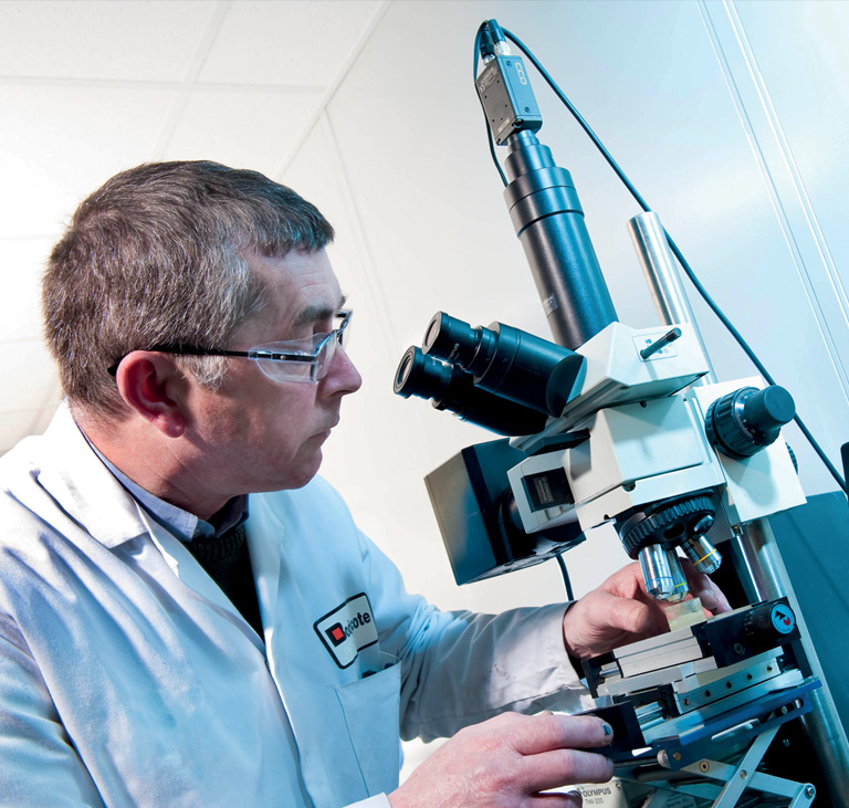The part is inspected and its core hardness is tested against specification. The part is inspected and its core hardness is tested against specification.