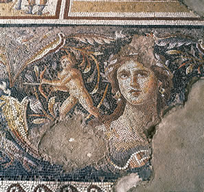 Galilee mosaic a woman 1200 BC