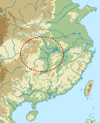 Map of shijiahe site complex China