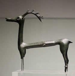 Bronze deer 3,000 years old at Museum of Sofia
